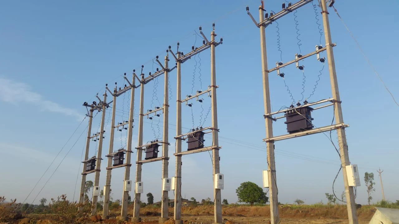 Multi-transformer overhead structural setup